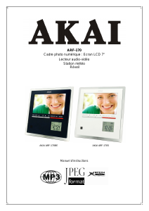 Bruksanvisning Akai ARF-170BE Digital fotoram