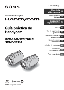Manual de uso Sony DCR-SR82E Videocámara