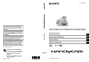 Manual Sony DCR-SX41E Cameră video
