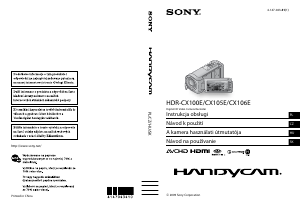 Manuál Sony HDR-CX100E Videokamera