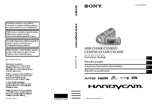 Manuál Sony HDR-CX520E Videokamera