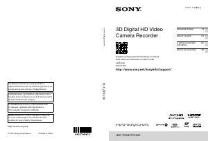 Manuál Sony HDR-TD30E Videokamera