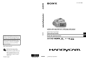 Manual Sony HDR-XR200E Camcorder
