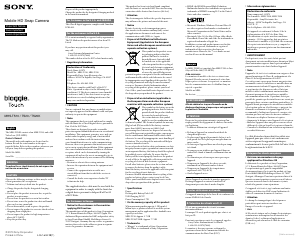 Mode d’emploi Sony MHS-TS20 Caméscope