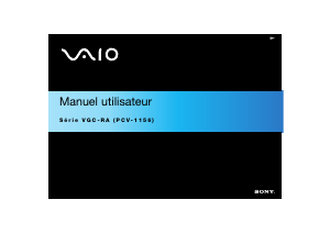 Mode d’emploi Sony VGC-RA104 Vaio Ordinateur de bureau