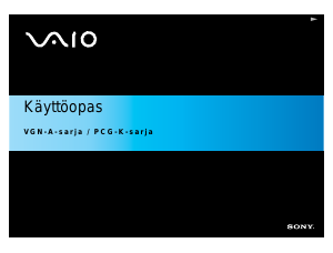 Käyttöohje Sony Vaio PCG-K415B Kannettava tietokone
