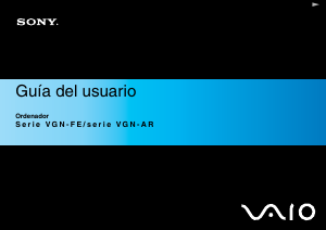 Manual de uso Sony Vaio VGN-AR21S Portátil
