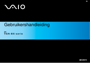 Handleiding Sony Vaio VGN-BX196XP Laptop