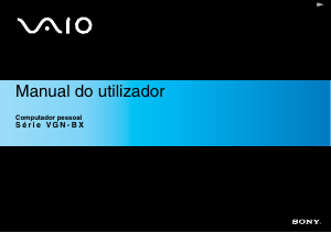 Manual Sony Vaio VGN-BX296VP Computador portátil