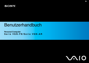Bedienungsanleitung Sony Vaio VGN-FE31B Notebook