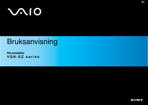 Bruksanvisning Sony Vaio VGN-SZ1XRP Bärbar dator
