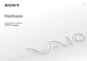 Käyttöohje Sony Vaio VPCF13A4E Kannettava tietokone