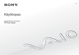 Käyttöohje Sony Vaio VPCJ21M1E Kannettava tietokone