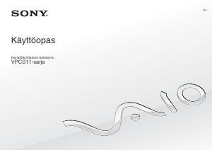 Käyttöohje Sony Vaio VPCS11A7E Kannettava tietokone