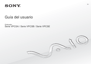 Manual de uso Sony Vaio VPCSE1C9E Portátil