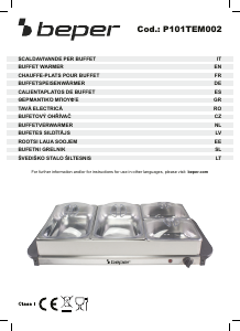 Manual Beper P101TEM002 Încălzitor tip bufet
