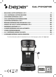 Priručnik Beper P101CAF100 Aparat za espresso