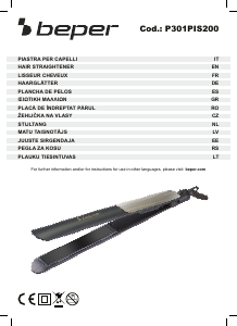 Manual Beper P301PIS200 Aparat de îndreptat părul