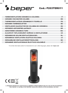 Vadovas Beper P203TER011 Šildytuvas