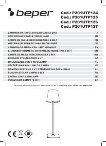 Bedienungsanleitung Beper P201UTP127 Leuchte