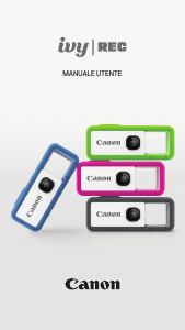 Manuale Canon ivy REC Action camera