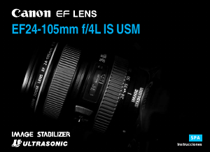 Manual de uso Canon EF 24-105mm f/4L IS USM Objetivo