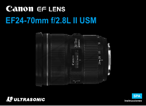 Manual de uso Canon EF 24-70mm f/2.8L II USM Objetivo