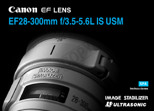 Manual de uso Canon EF 28-300mm f/3.5-5.6L IS USM Objetivo