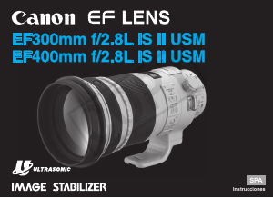 Manual de uso Canon EF 400mm f/2.8L IS II USM Objetivo