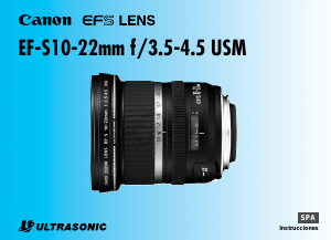 Manual de uso Canon EF-S10-22mm f/3.5-4.5 USM Objetivo