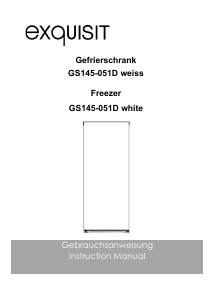 Bedienungsanleitung Exquisit GS 145-051D Gefrierschrank