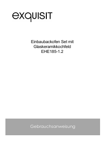 Bedienungsanleitung Exquisit EHE185-1.2 Herd