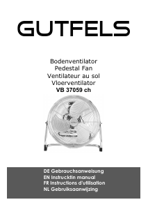 Bedienungsanleitung Gutfels VB 37059 ch Ventilator