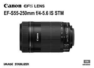 Manuale Canon EF-S55-250mm f/4-5.6 IS STM Obiettivo