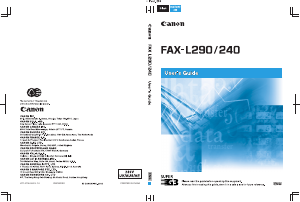 Handleiding Canon FAX-L290 Faxapparaat