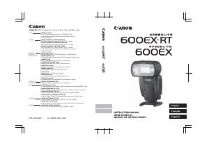 Mode d’emploi Canon Speedlite 600EX-RT Flash