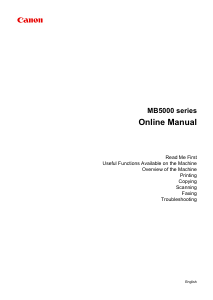 Manual Canon Maxify MB5050 Multifunctional Printer