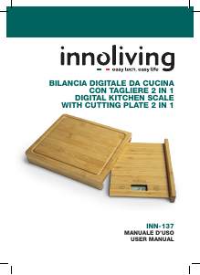 Manuale Innoliving INN-137 Bilancia da cucina