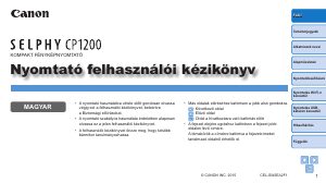 Használati útmutató Canon Selphy CP1200 Fotónyomtató