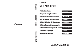 Manual de uso Canon Selphy CP900 Impresora