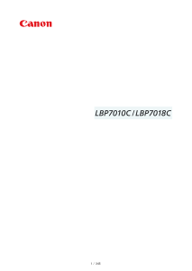 Bruksanvisning Canon i-SENSYS LBP7010C Skrivare