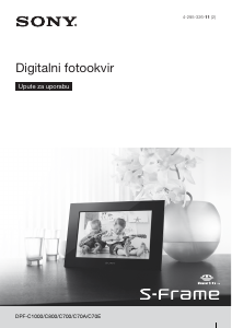Priručnik Sony DPF-C1000 Digitalni okvir za fotografije