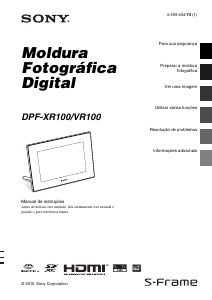 Manual Sony DPF-VR100 Moldura digital
