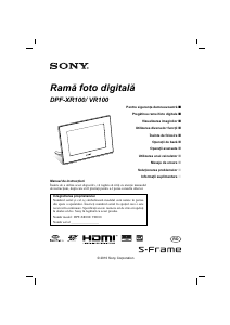 Manual Sony DPF-XR100 Ramă foto digitală