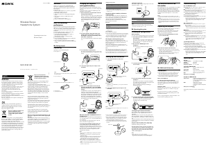Mode d’emploi Sony MDR-RF810RK Casque