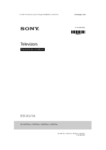 Rokasgrāmata Sony Bravia KD-55XF7077 Šķidro kristālu televizors