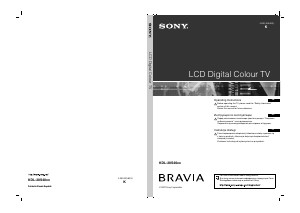 Manual Sony Bravia KDL-20S4020 LCD Television