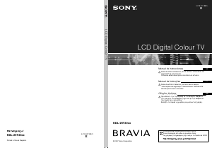 Εγχειρίδιο Sony Bravia KDL-26T3000 Τηλεόραση LCD