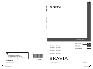 Bedienungsanleitung Sony Bravia KDL-32U4000 LCD fernseher