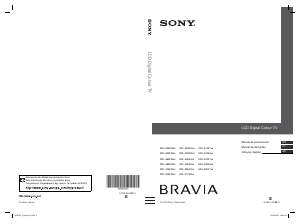 Manual de uso Sony Bravia KDL-40E4030 Televisor de LCD